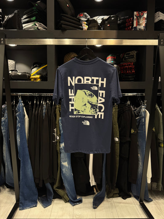 The North Face T-Shirt Mountain Blue Κοντομάνικο Μπλε