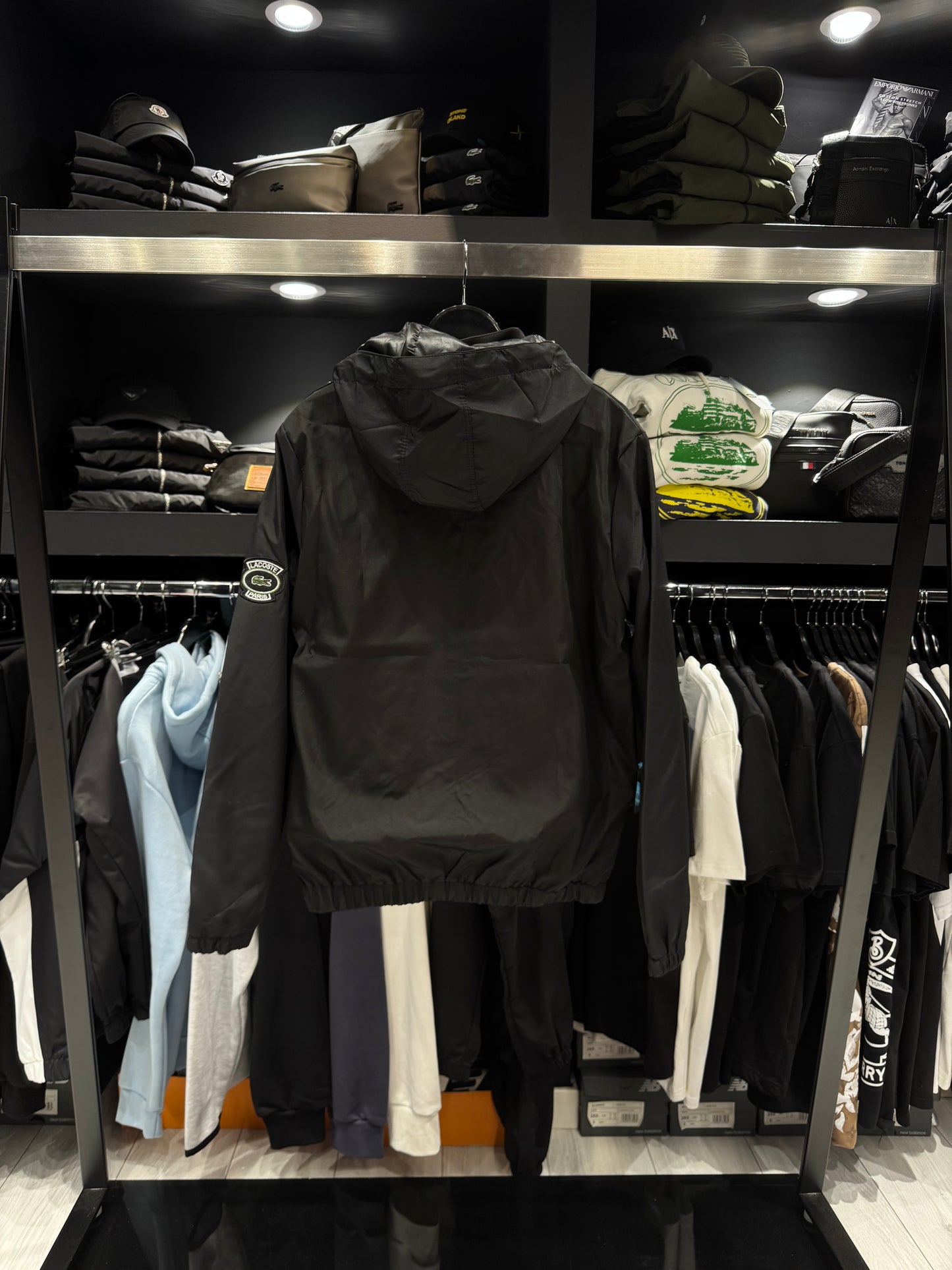 Lacoste Paris Jacket Black / Αντιανεμικό Μπουφάν Μαύρο