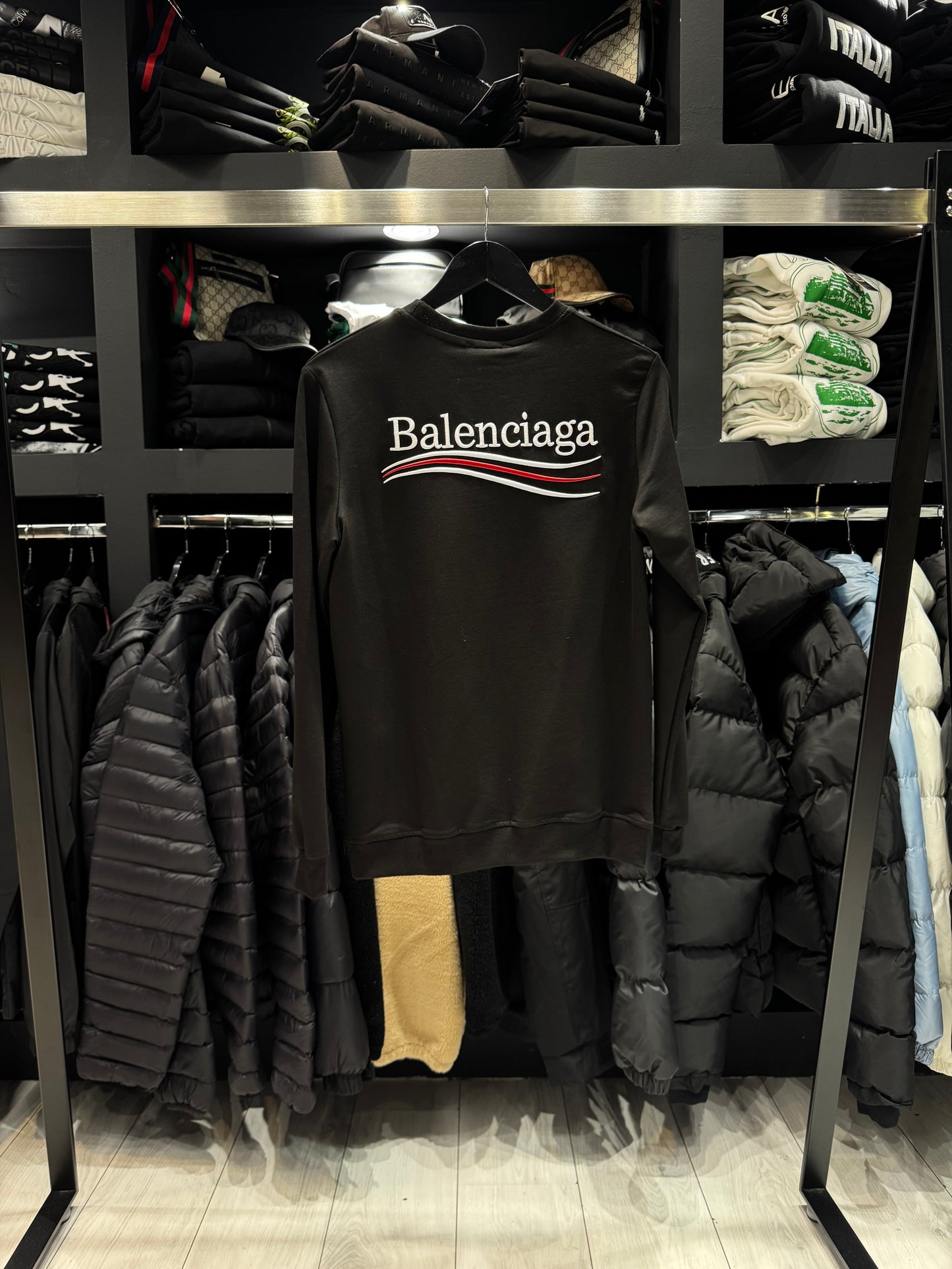 Balenciaga Classic Long Sleeve Shirt Black / Μακρυμάνικο Μαύρο