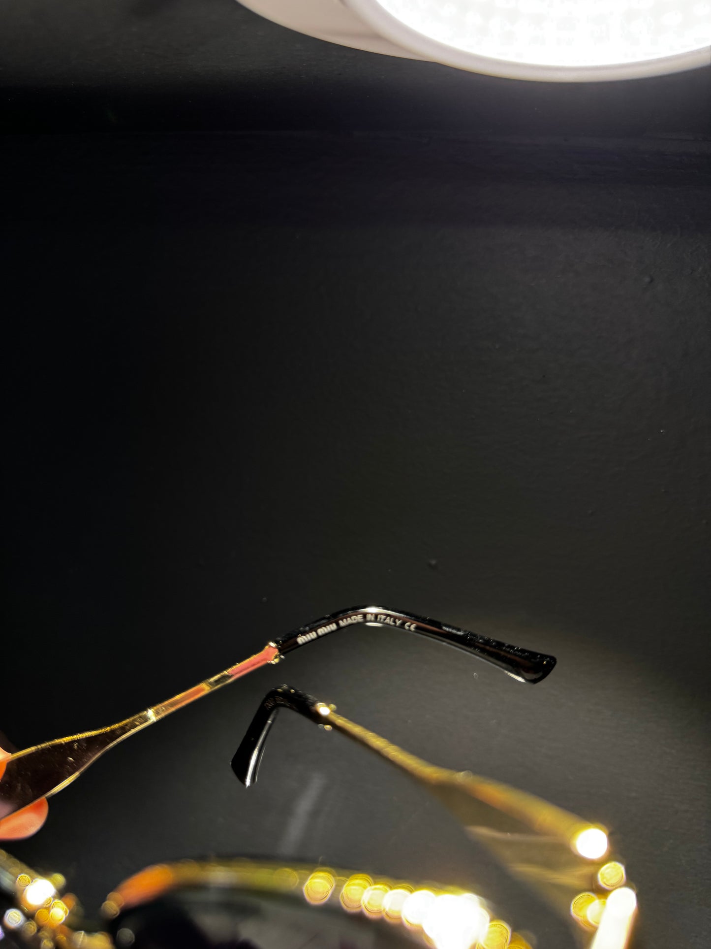 Miu Miu Sunglasses Black x Gold / Μαύρο x Χρυσό