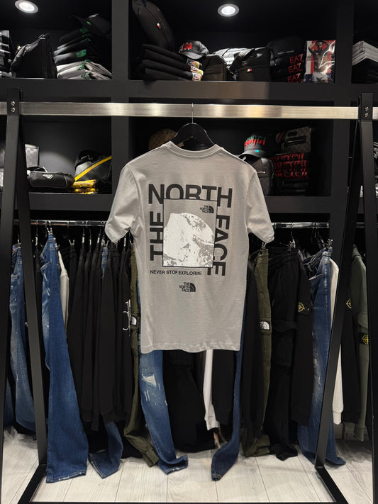 The North Face T-Shirt Mountain Grey Κοντομάνικο Γκρι