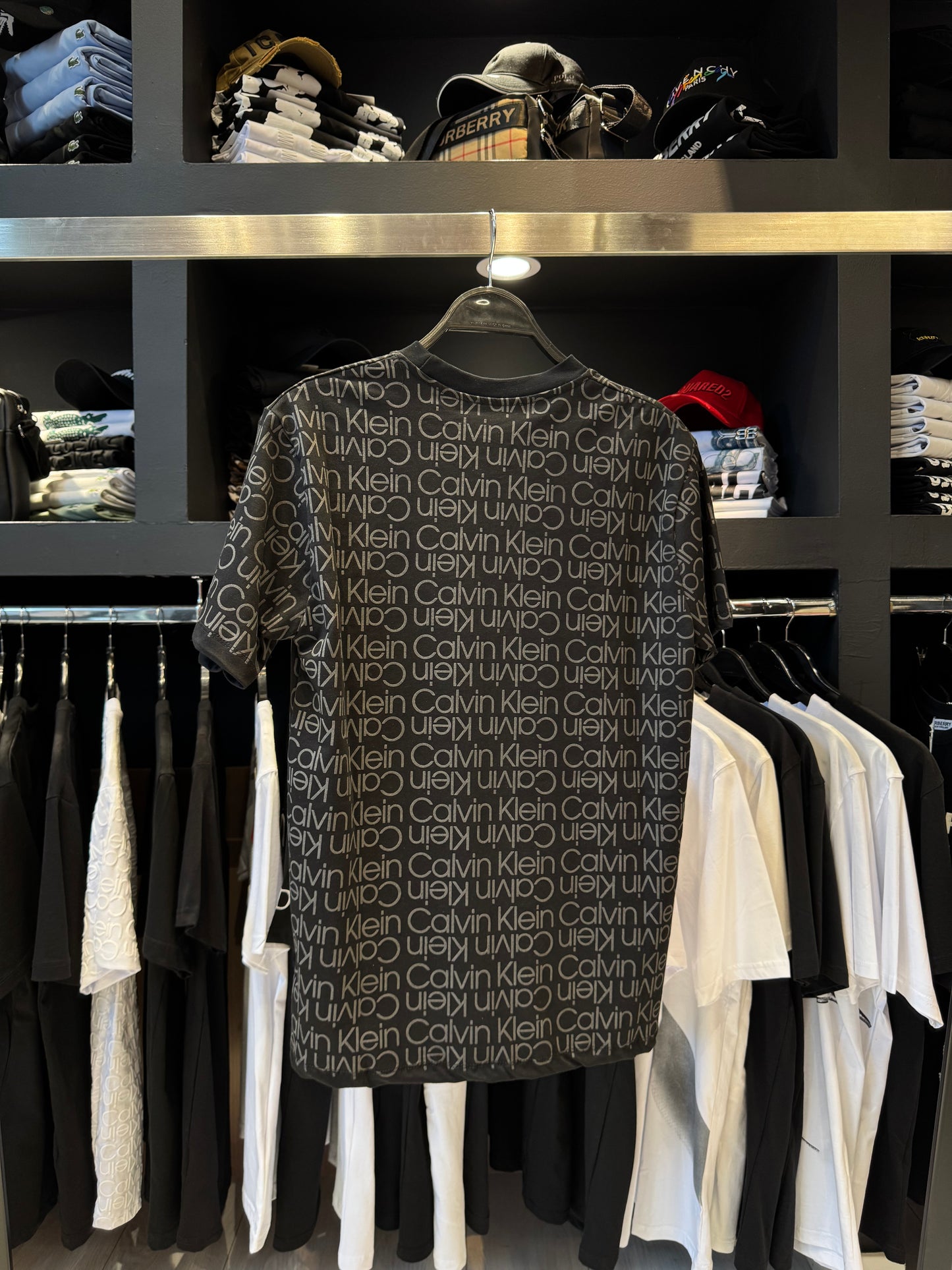 Calvin Klein Κοντομάνικο Black x Grey/Μαύρο x Γκρι