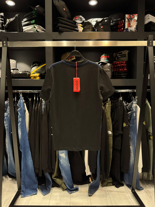 Hugo Boss T-Shirt Creative Dept Black x Blue Κοντομάνικο Μαύρο x Μπλε