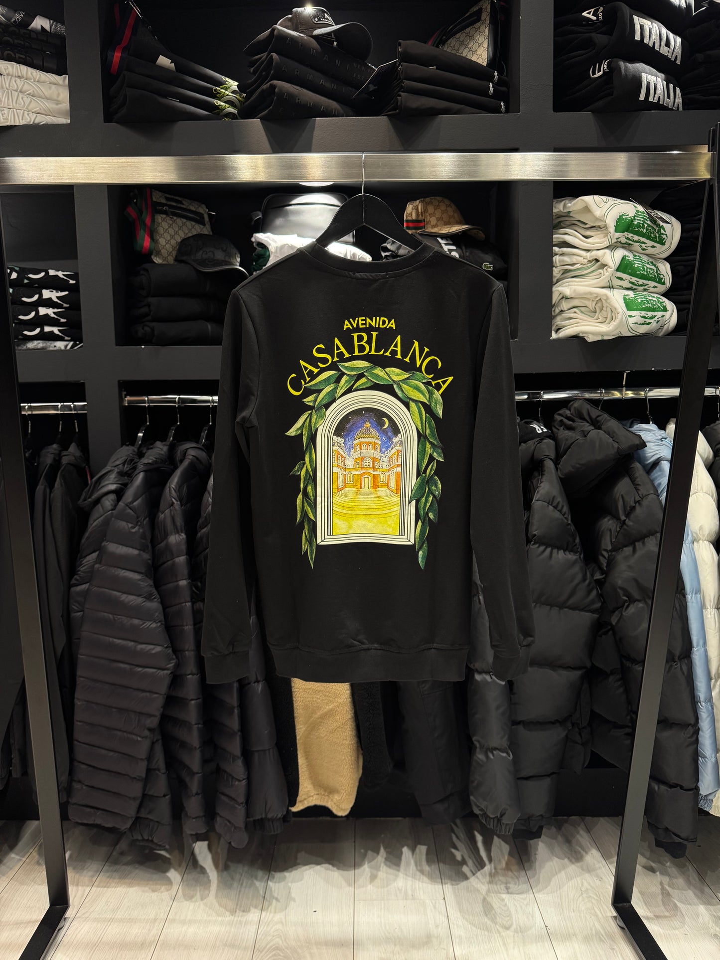 Casablanca Long Sleeve Shirt Avenida Black / Μακρυμάνικο Μαύρο