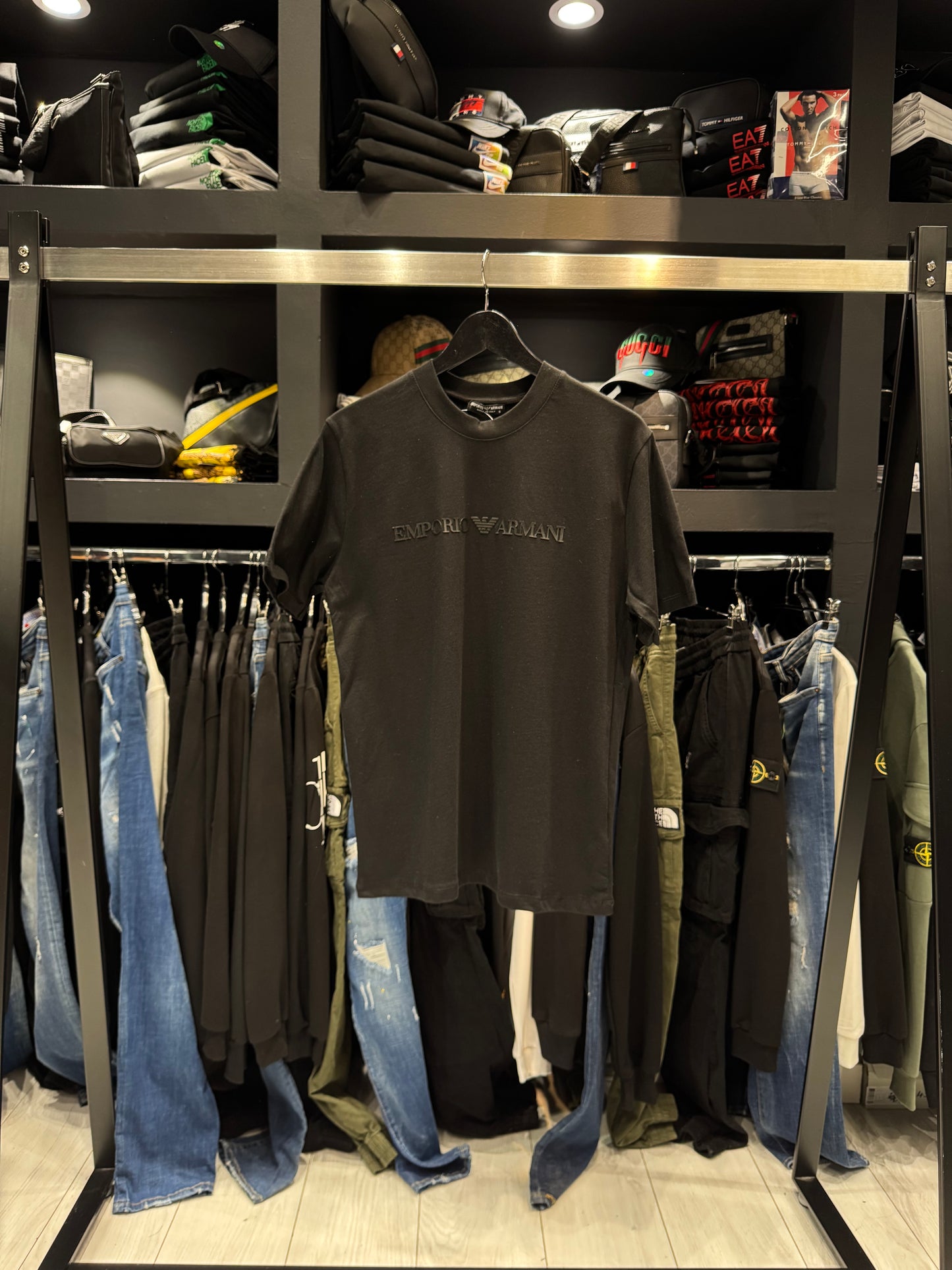 Emporio Armani EA7 T-Shirt Black Κοντομάνικο Μαύρο