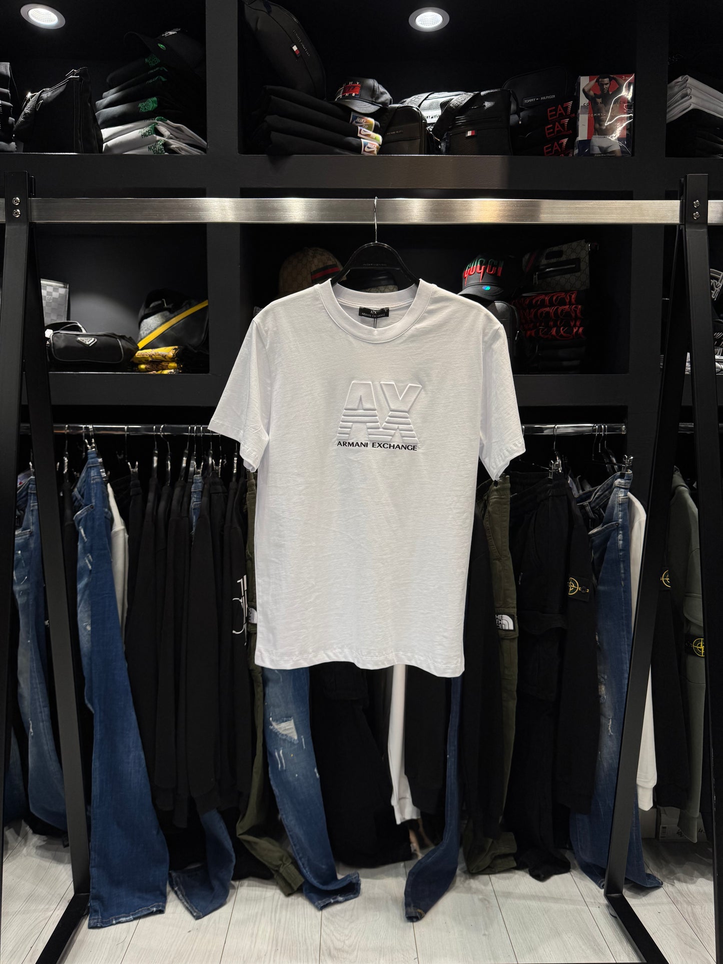 Armani Exchange T-Shirt White Κοντομάνικο Λευκό