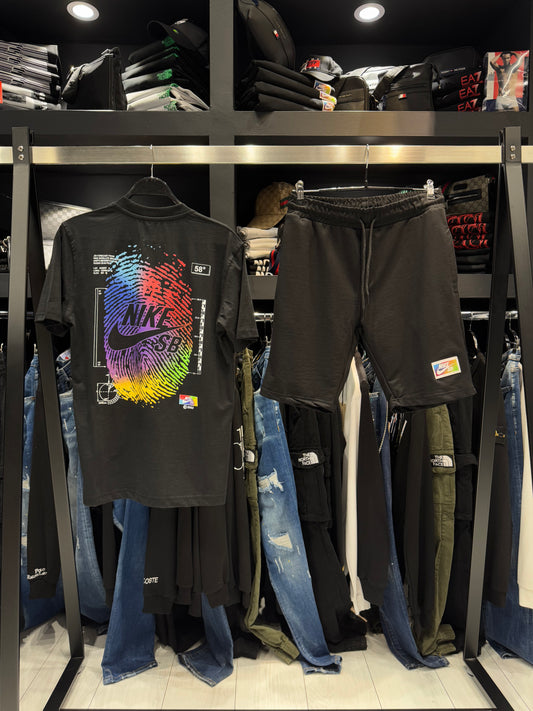 Nike Set Black Fingerprint Σετ Μαύρο