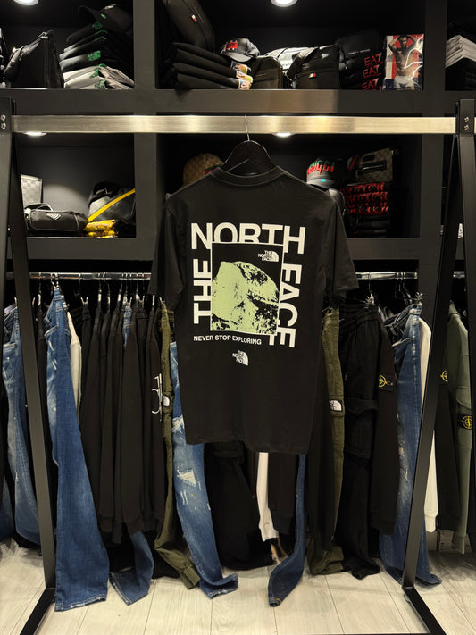 The North Face T-Shirt Mountain Black Κοντομάνικο Μαύρο