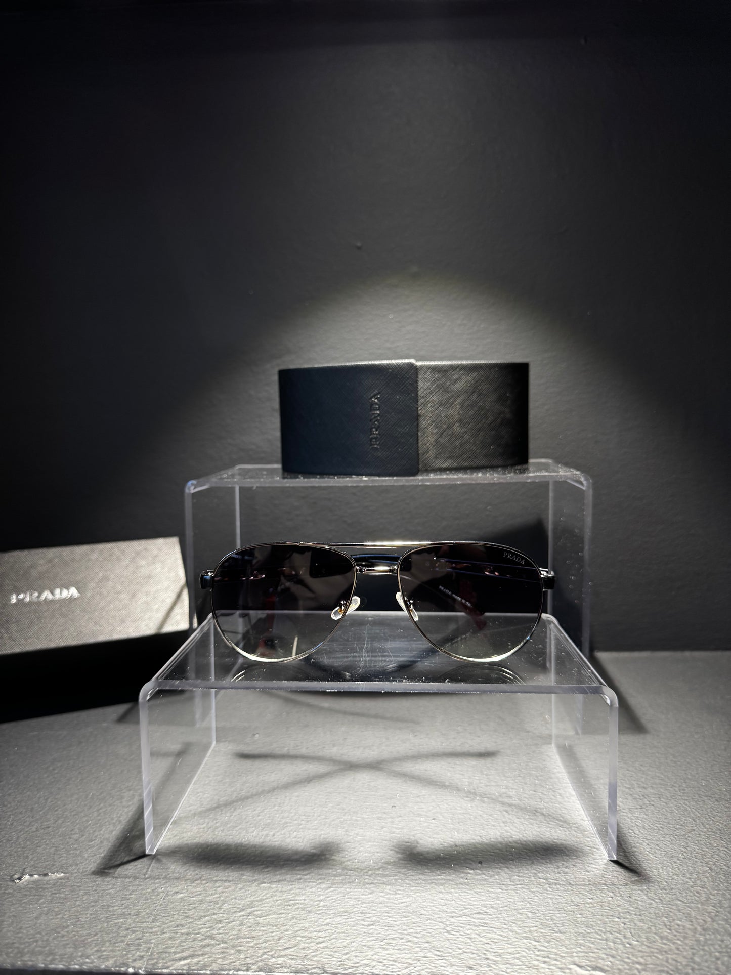 Prada Sunglasses Black x Grey/Μαύρο x Γκρι