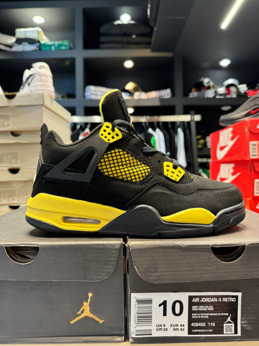 AIR JORDAN 4 Retro Black X Tour Yellow/ Μαύρο Χ Κίτρινο