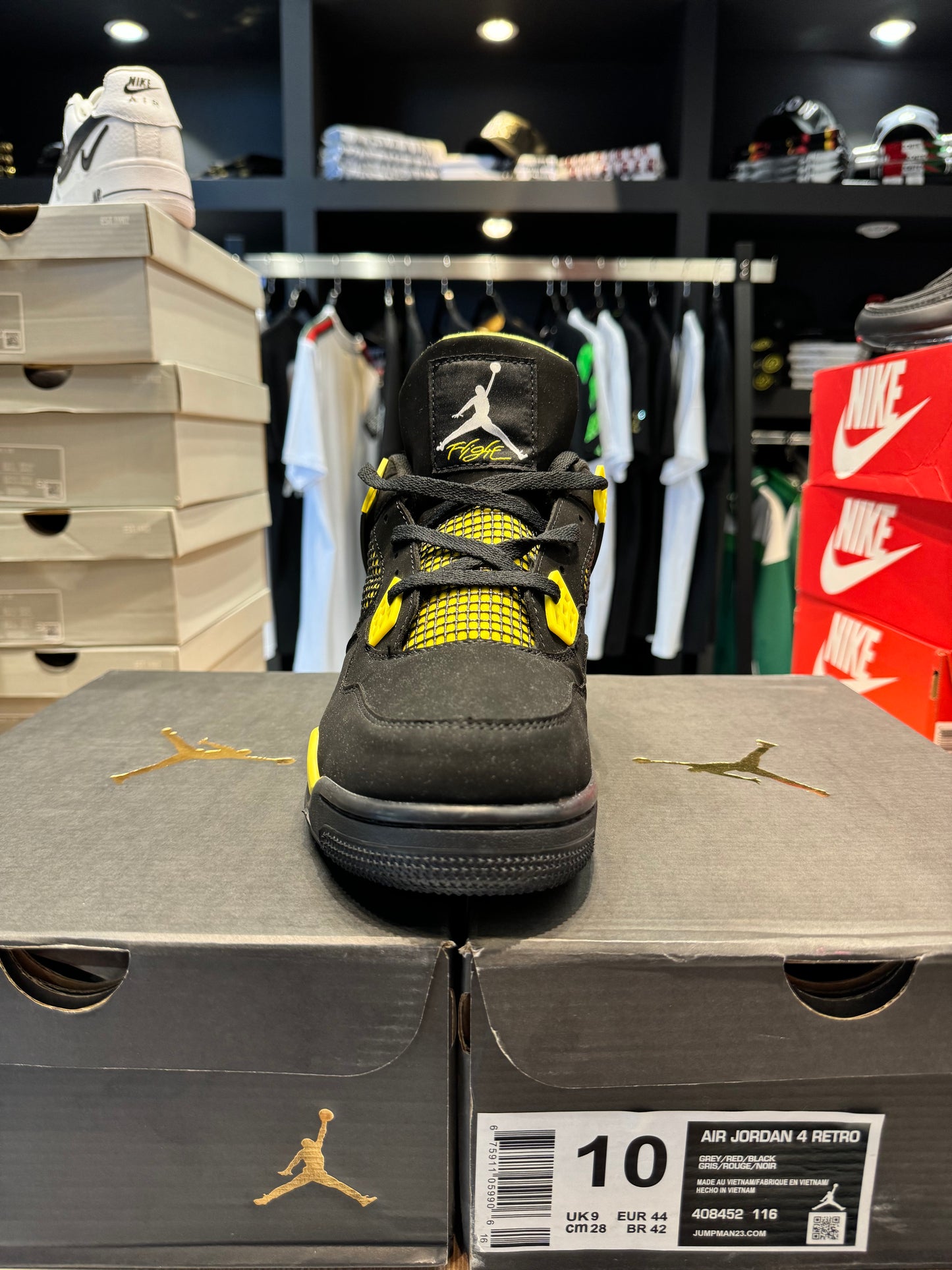 AIR JORDAN 4 Retro Black X Tour Yellow/ Μαύρο Χ Κίτρινο