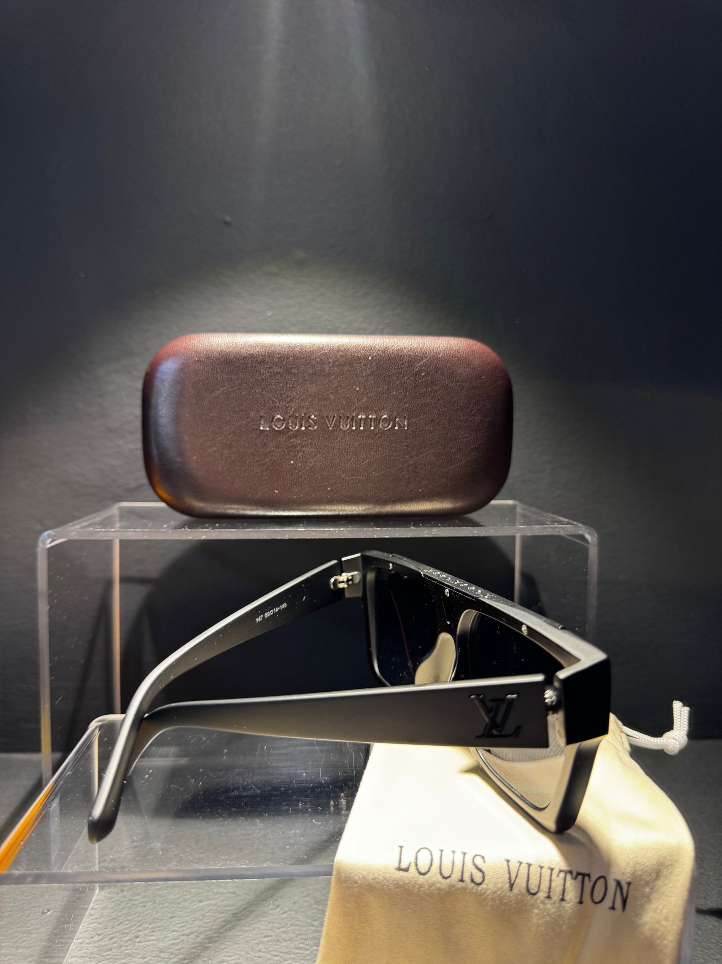 Louis Vuitton Sunglasses Double Black/ Μαύρο