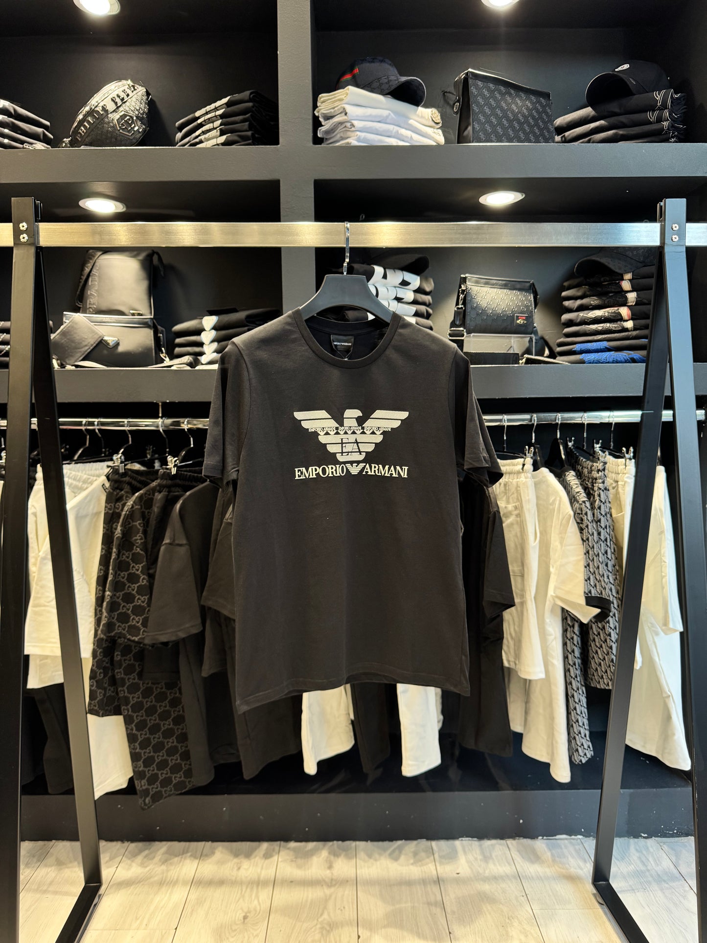 Emporio Armani Oversized T-Shirt Black/Μαύρο