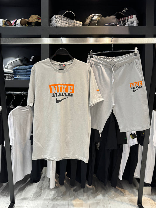 Nike set Orange x Grey /Γκρι x Πορτοκαλί