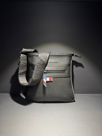 Tommy Hilfiger Black Leather Bag / Τσαντάκι Μαύρο