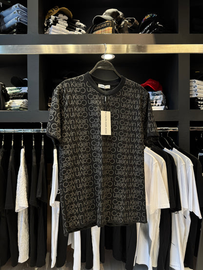 Calvin Klein Κοντομάνικο Black x Grey/Μαύρο x Γκρι