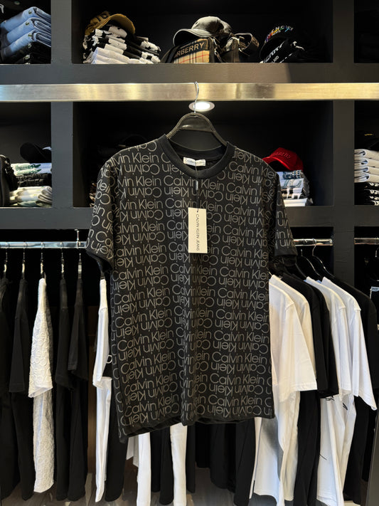 Calvin Klein Κοντομάνικο Black x Grey/Μαύρο x Γκρι