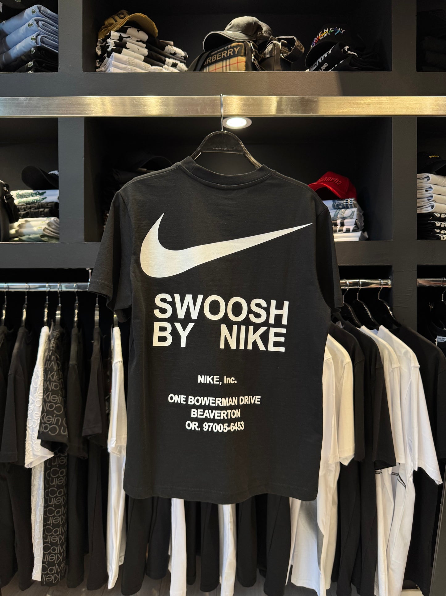 Nike Swoosh Κοντομάνικο Black/Μαύρο