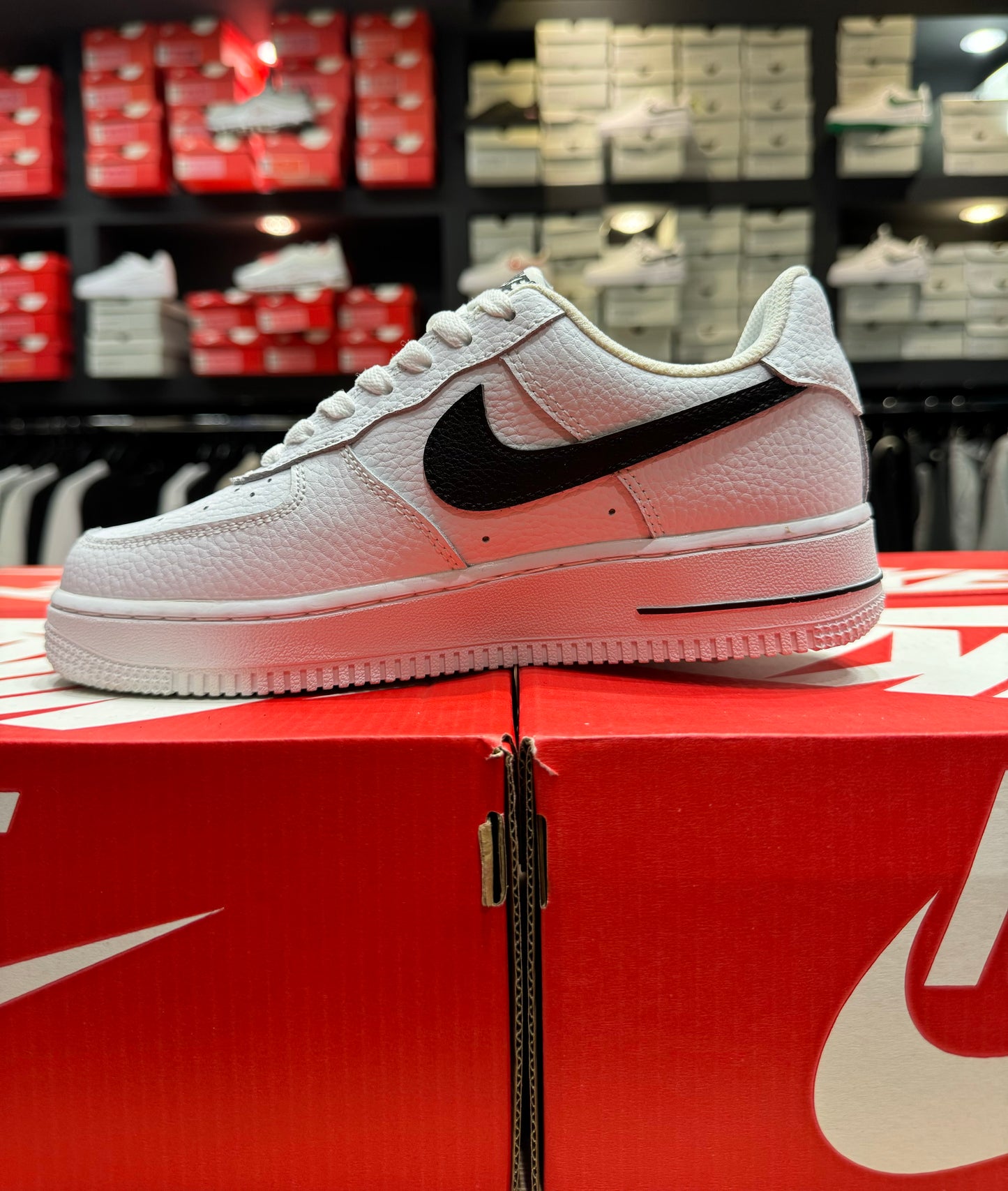 Air Force 1 FM Cut Out Swoosh White