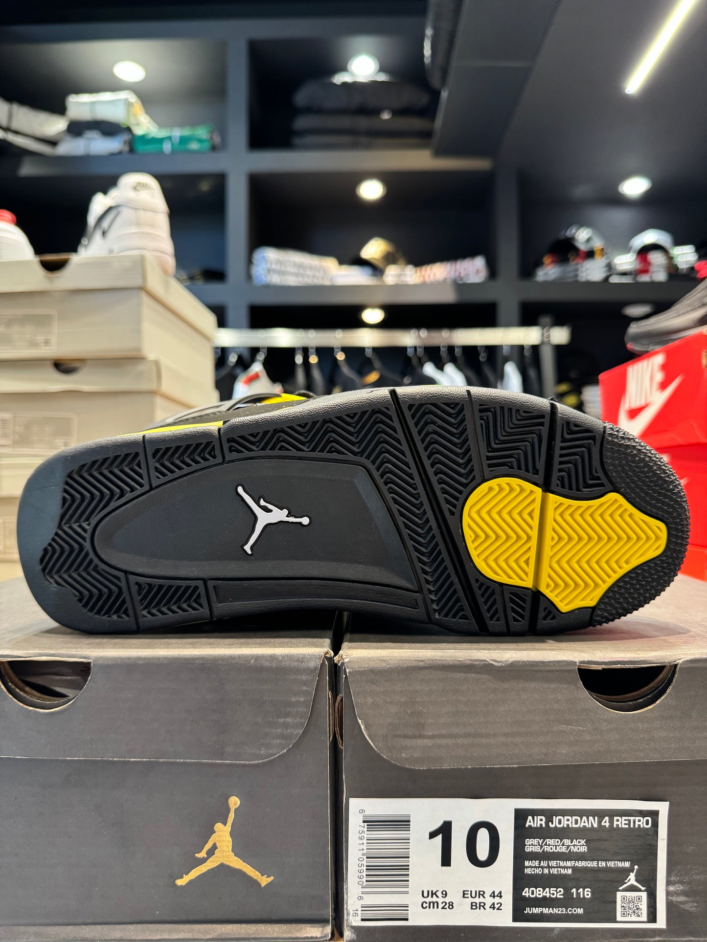 AIR JORDAN 4 Retro Black X Tour Yellow/ Μαύρο Χ Κίτρινο