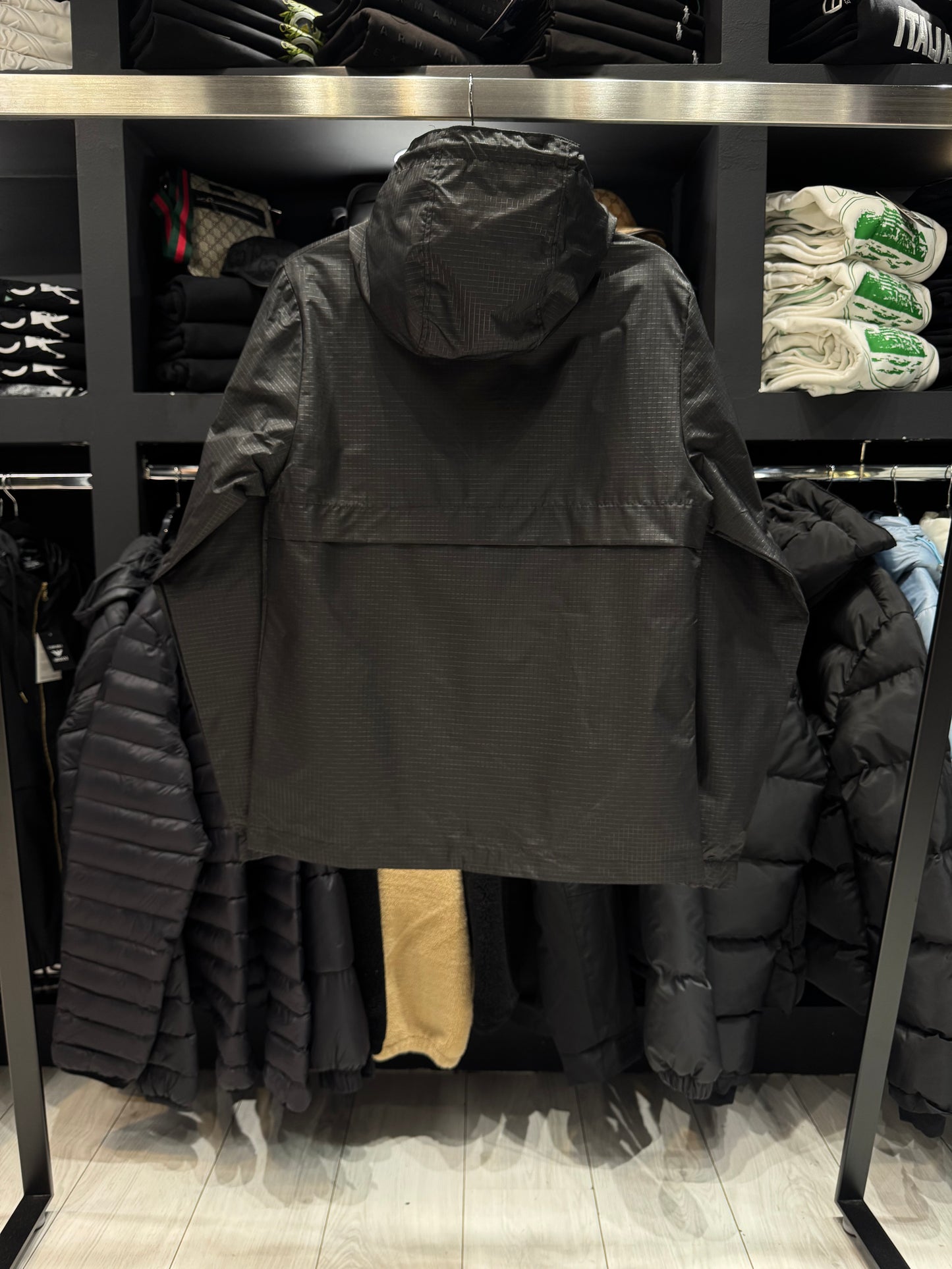 Moncler Windproof Big M Black / Αντιανεμικό Μαύρο