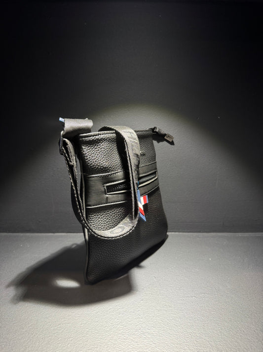 Tommy Hilfiger Black Leather Bag / Τσαντάκι Μαύρο