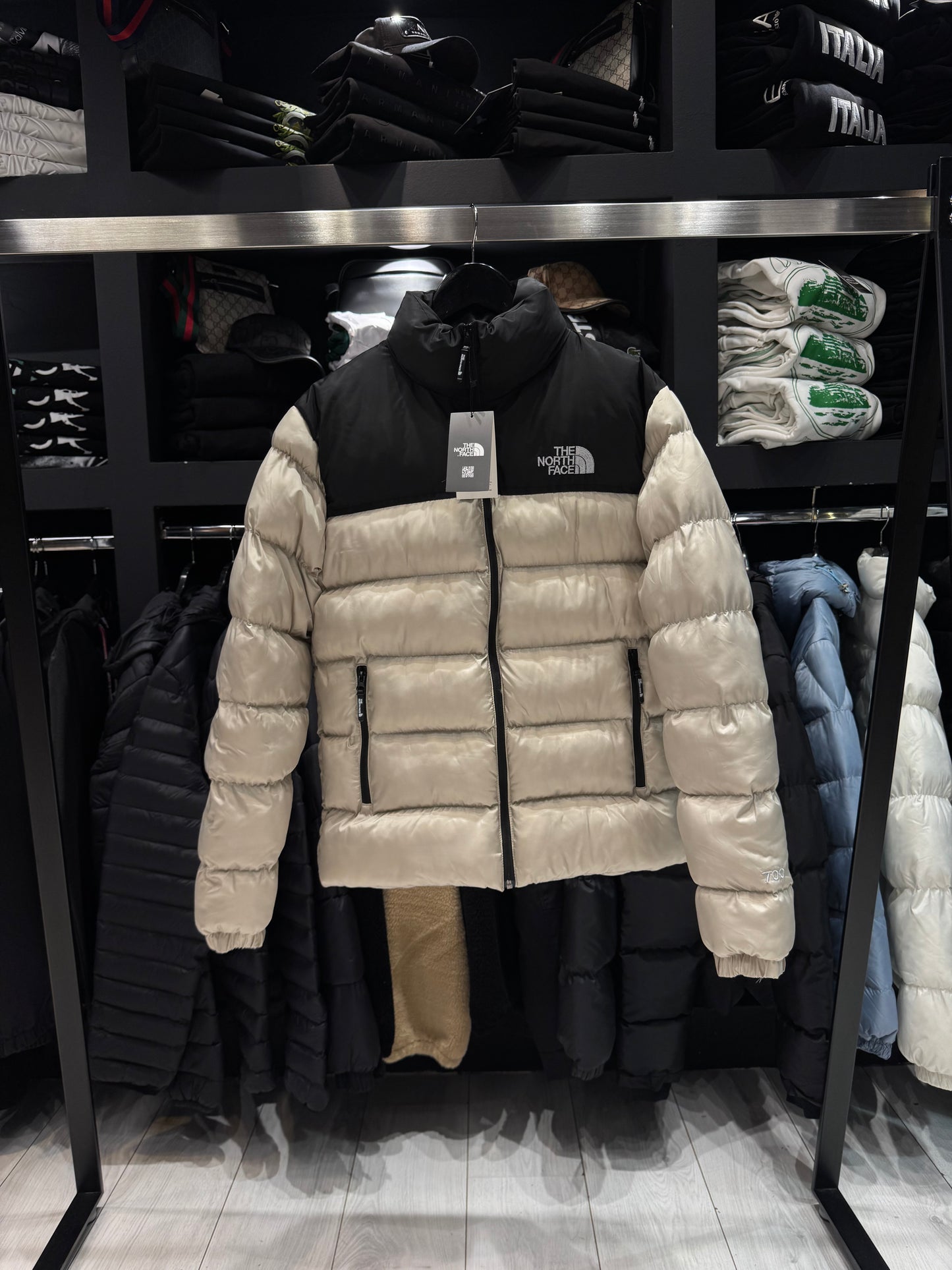 The North Face 700 Jacket Black x Beige / Μπουφάν Μαύρο x Μπεζ