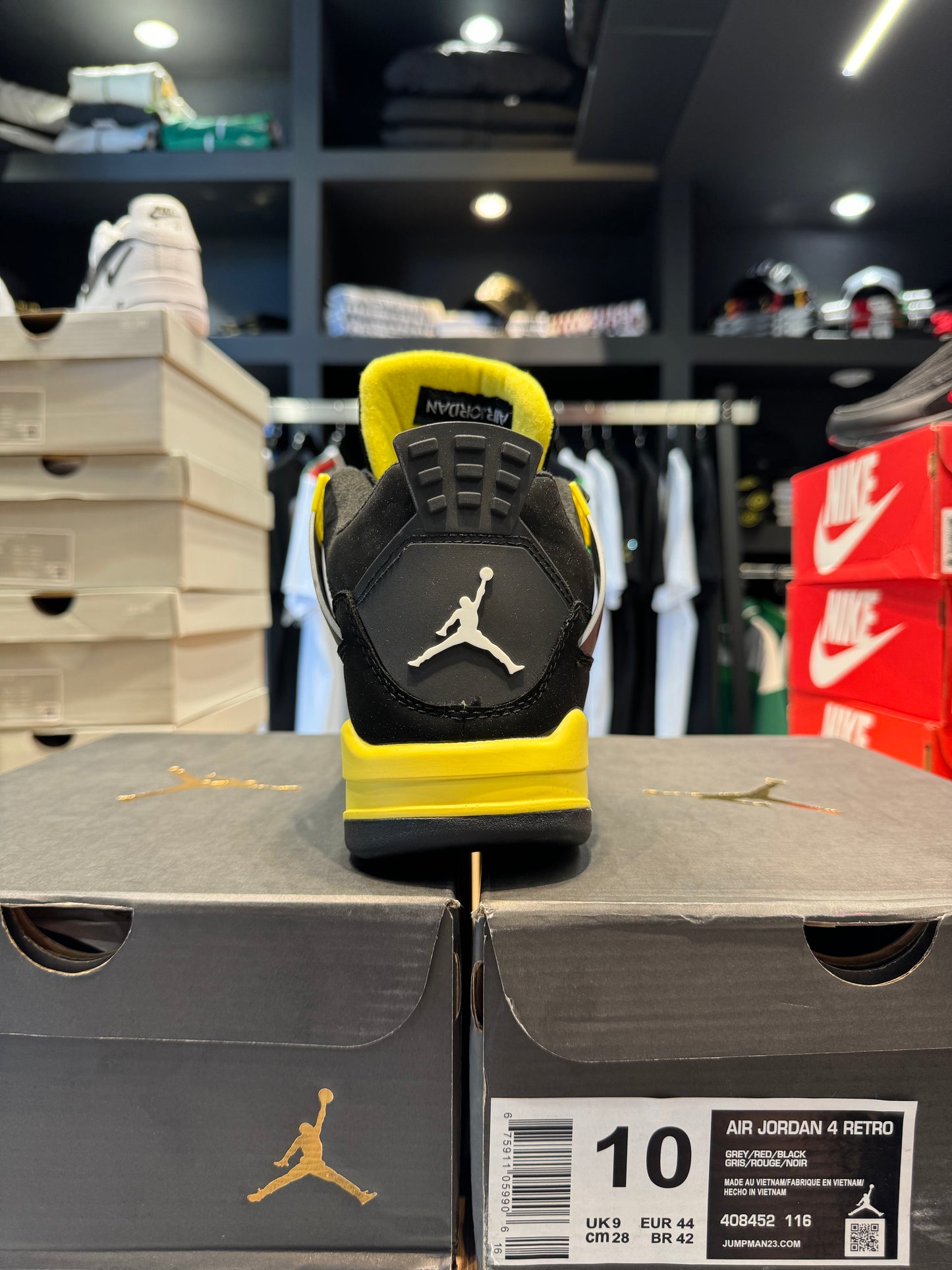 AIR JORDAN 4 Retro Black X Tour Yellow/ Μαύρο Χ Κίτρινο