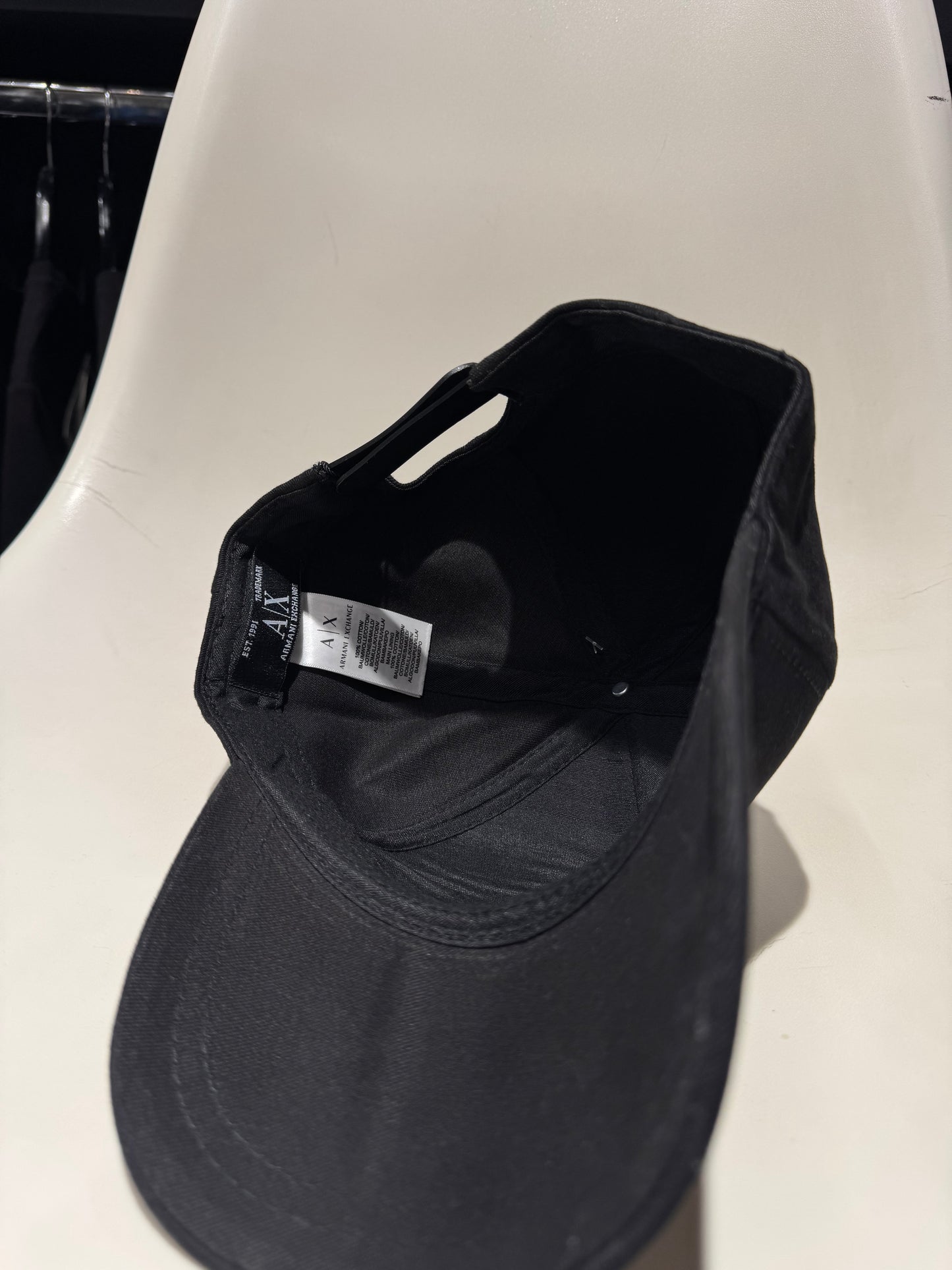 Armani Exchange Classic Cap Black / Καπέλο Μαύρο