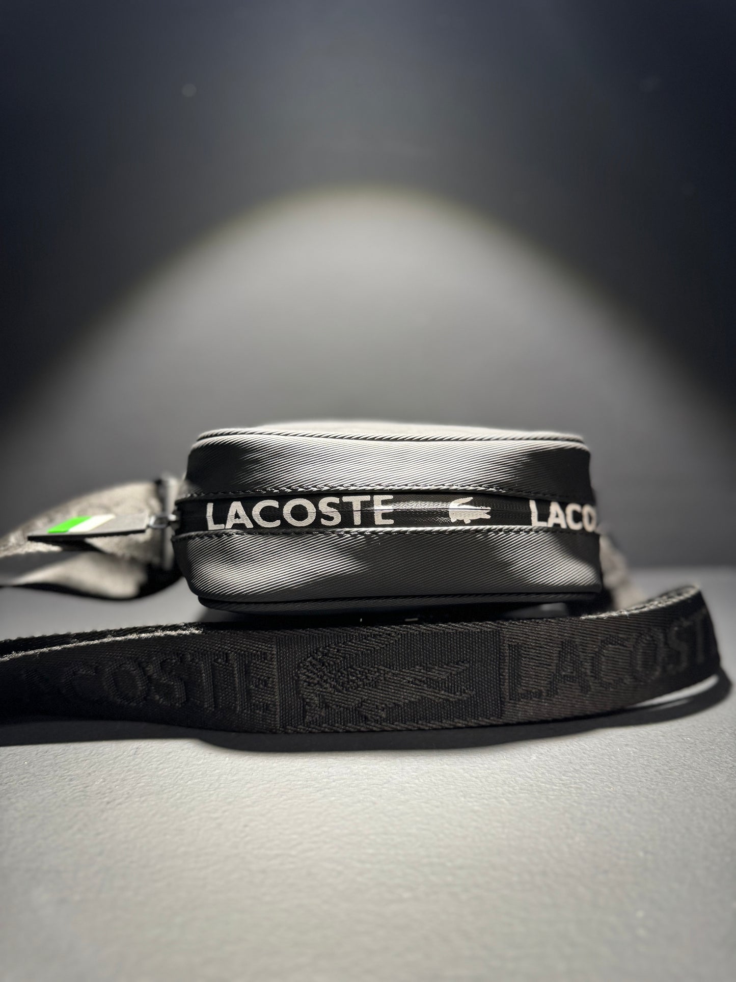 Lacoste Green Croco τσαντάκι Μαύρο/Πράσινο