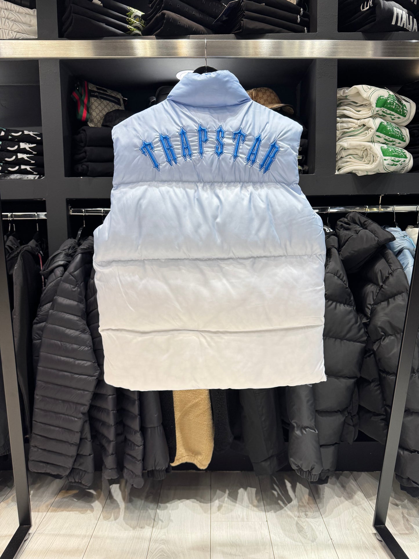 Trapstar Puffer Vest Baby Blue x White / Αμάνικο Γαλάζιο x Λευκό