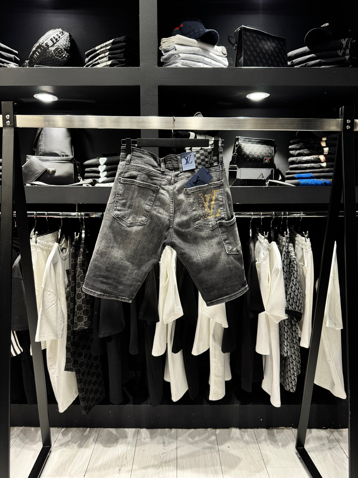 Louis Vuitton Denim Shorts Grey/Γκρι