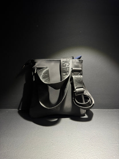 Tommy Hilfiger Leather Bag Black / Τσαντάκι Μαύρο