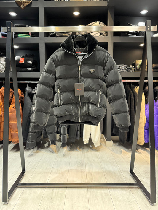 Prada puffer luxury jacket Μαύρο