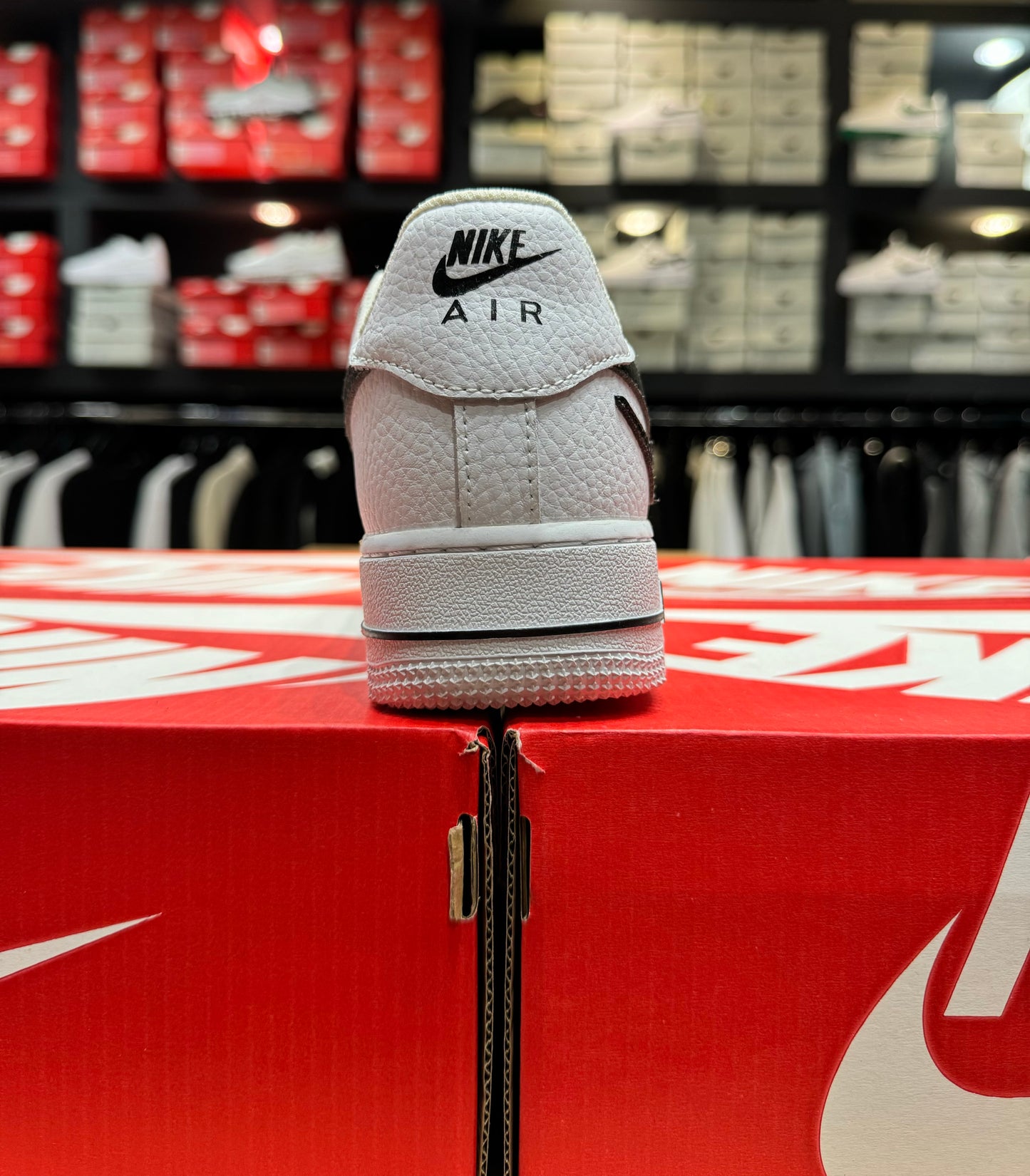 Air Force 1 FM Cut Out Swoosh White