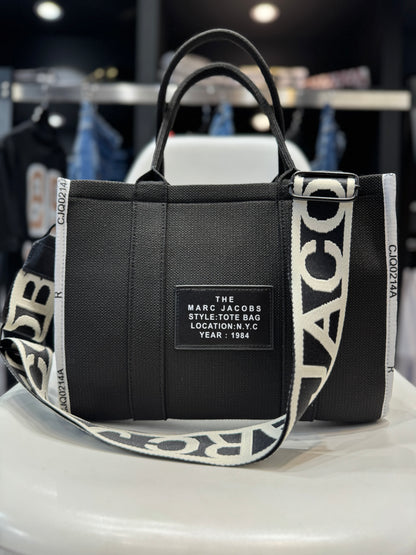 The Tote Bag MARC JACOBS Υφασμάτινη Γυναικεία Τσάντα Μαύρη