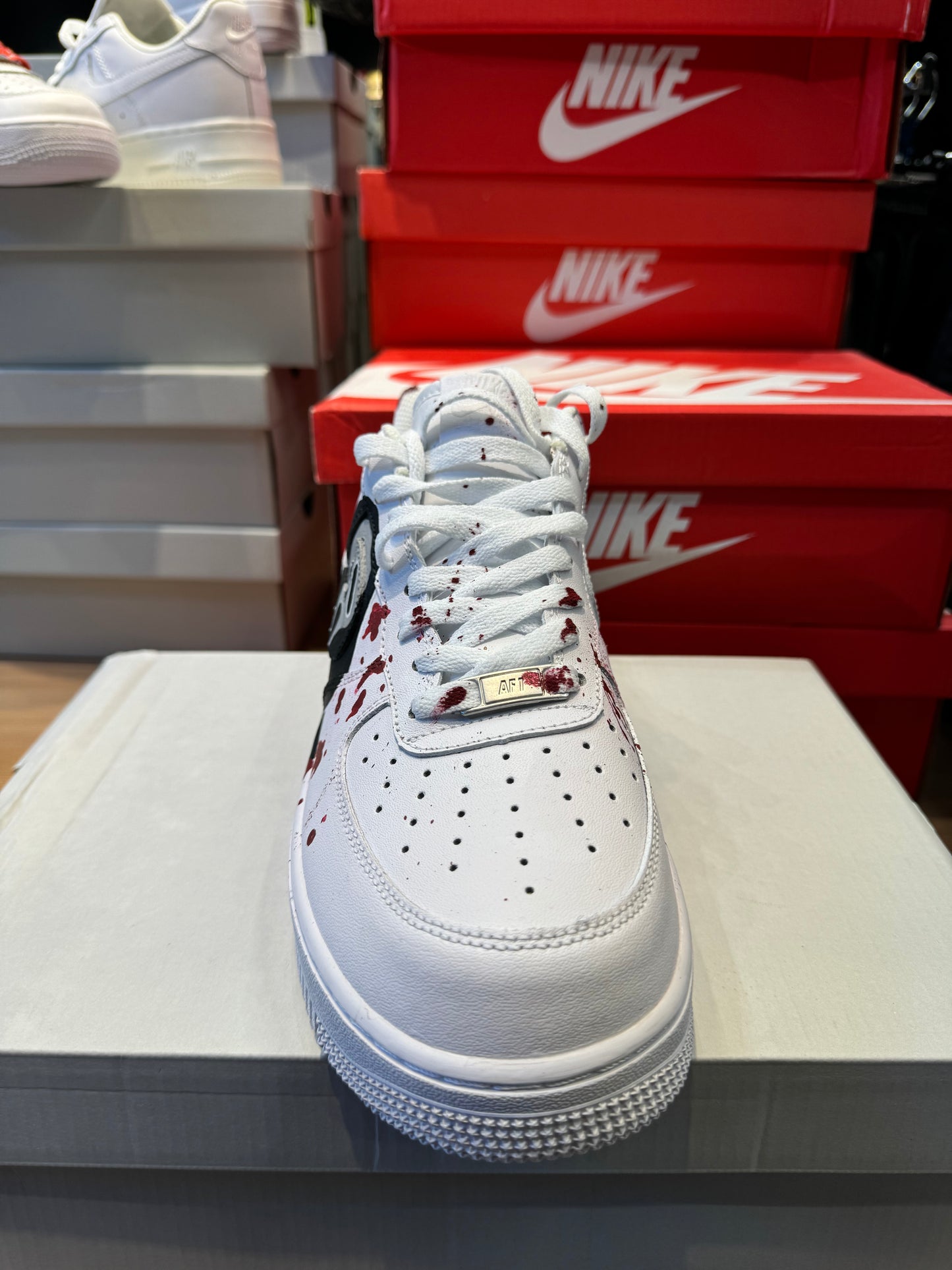 Nike Air Force White x Scream Version Painting