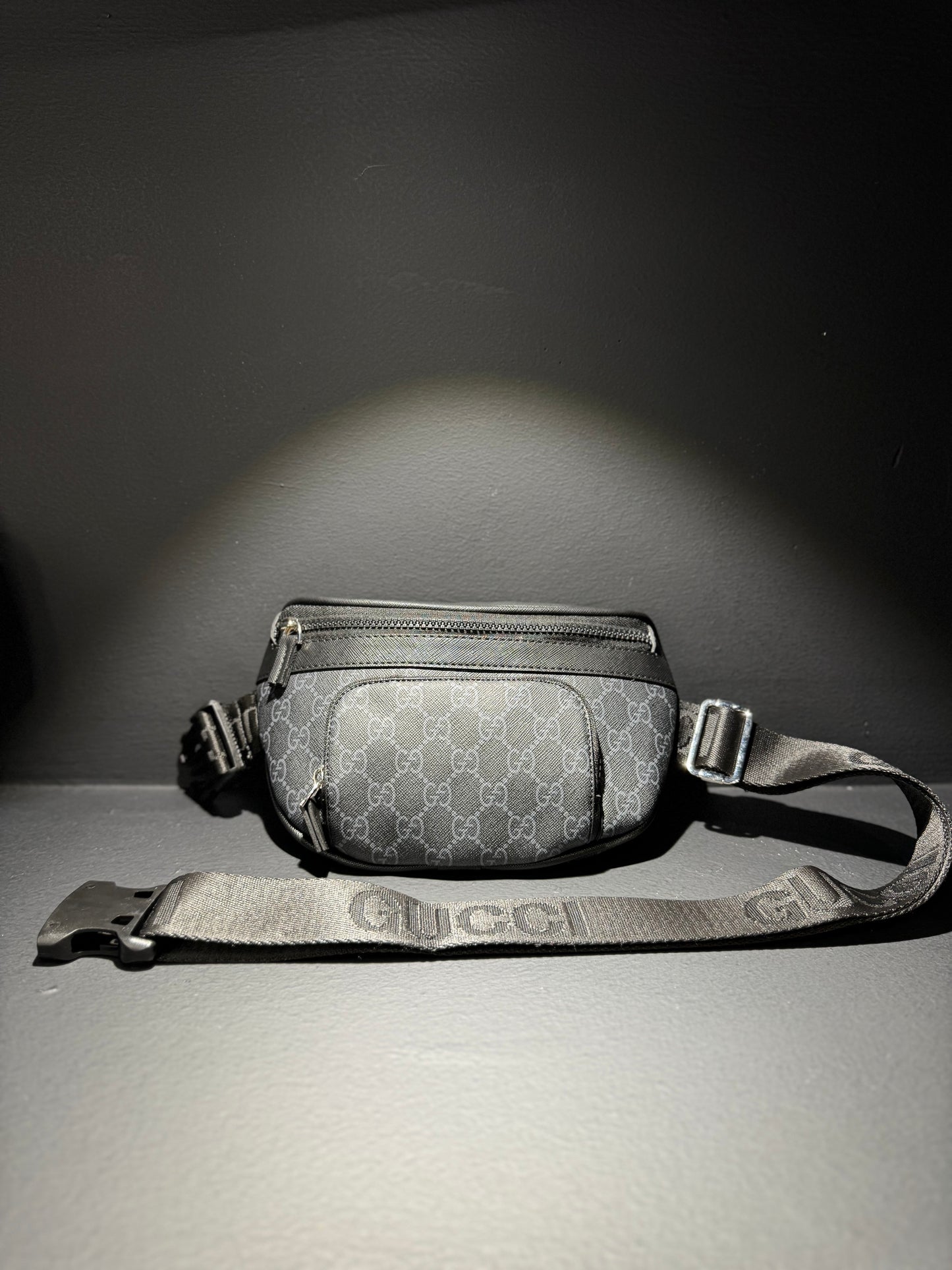 Gucci Supreme Belt Black / Μαύρο Τσαντάκι