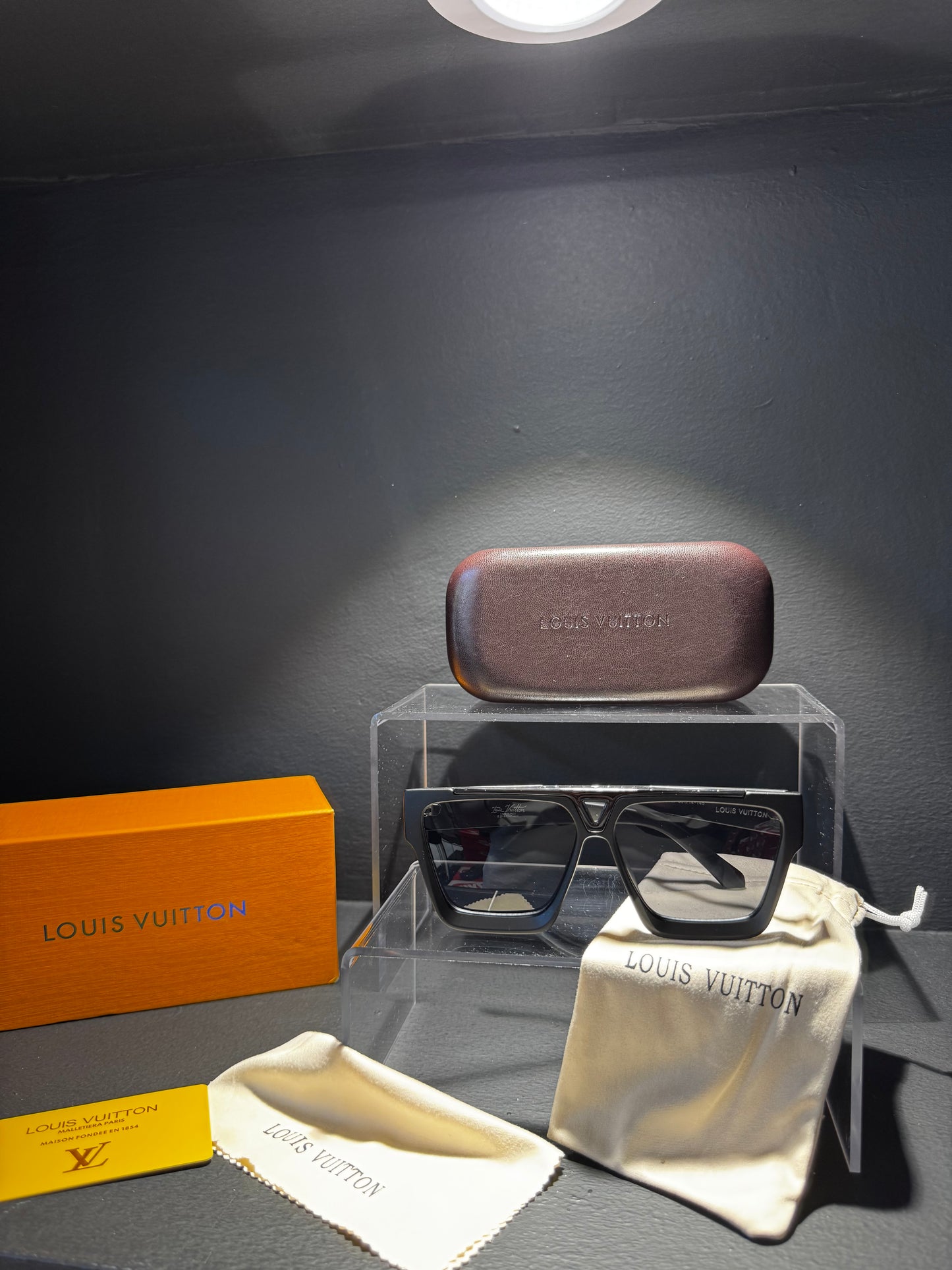 Louis Vuitton Sunglasses Double Black/ Μαύρο
