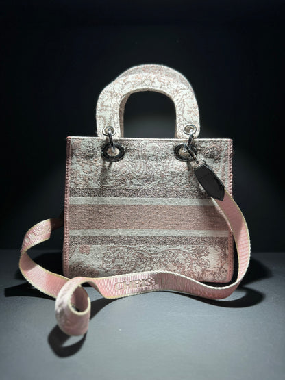 Christian Dior Γυναικεία Τσάντα Ροζ/Λευκό