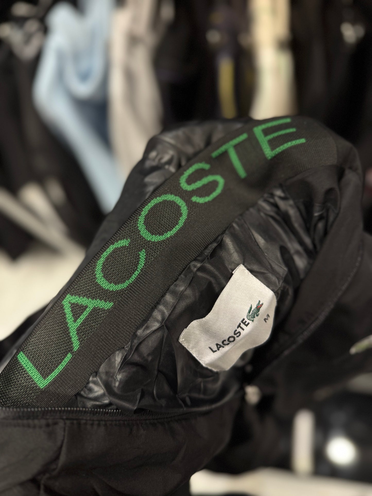 Lacoste Paris Jacket Black / Αντιανεμικό Μπουφάν Μαύρο