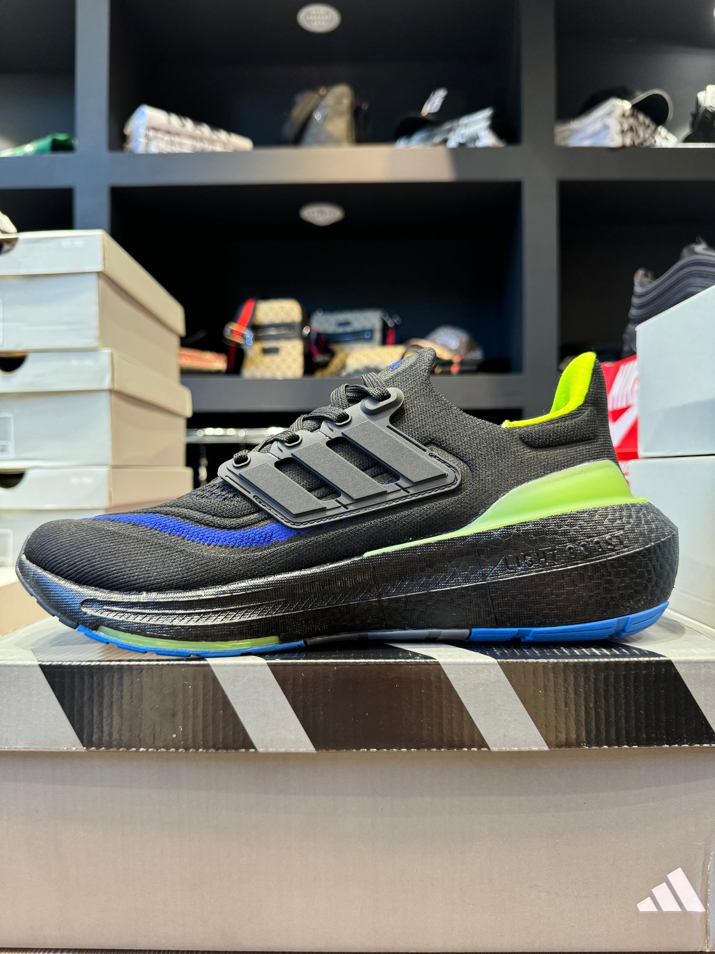 Adidas LIGHTBOOST Black x Blue x Green