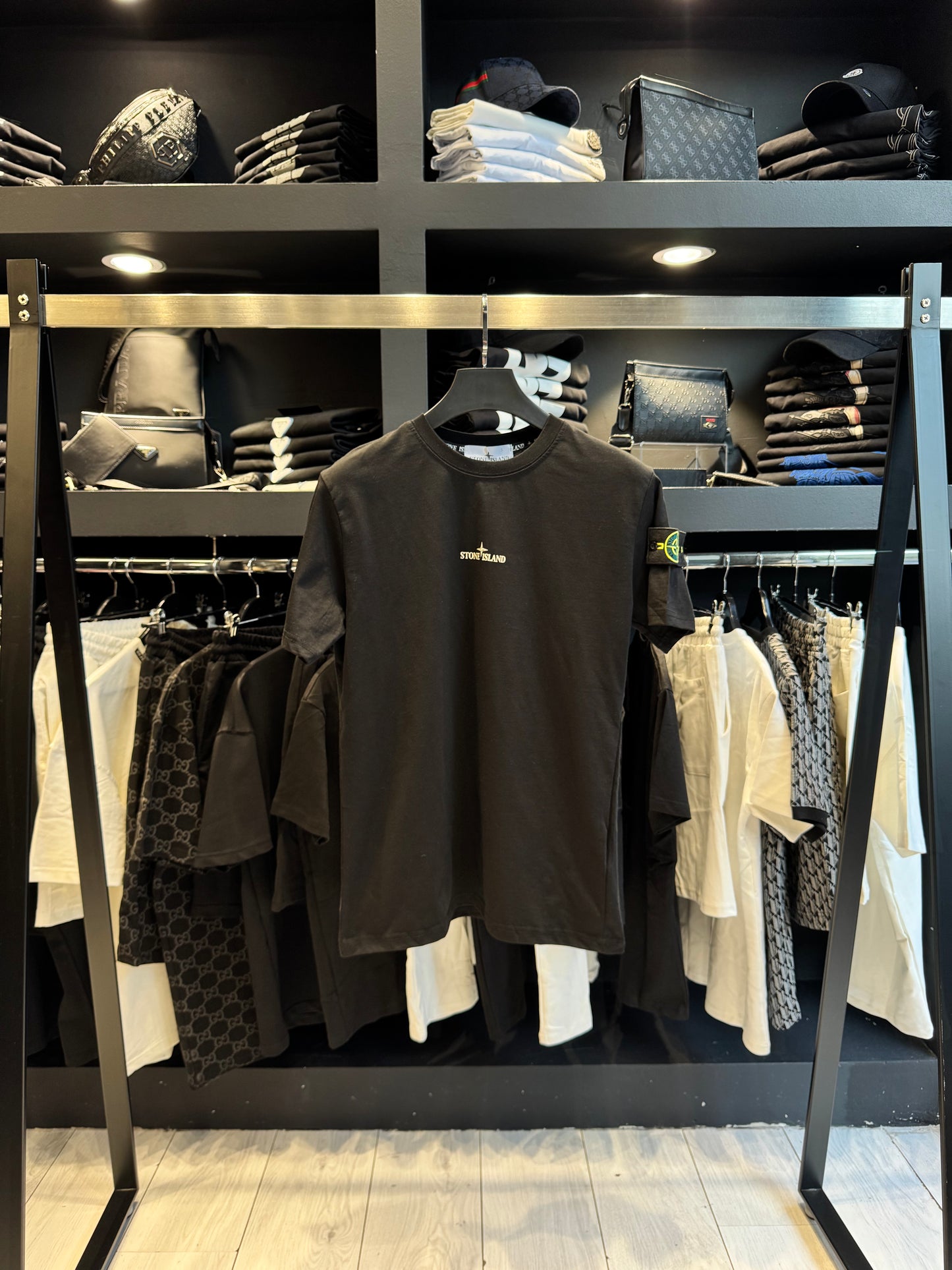 Stone Island T-Shirt Black/Μαύρο