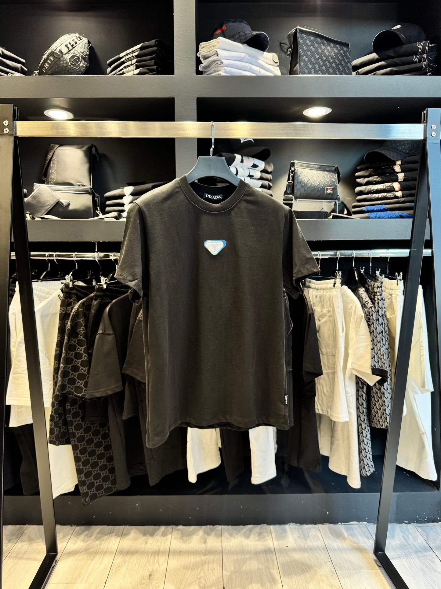 Prada Oversized T-Shirt Black/Μαύρο
