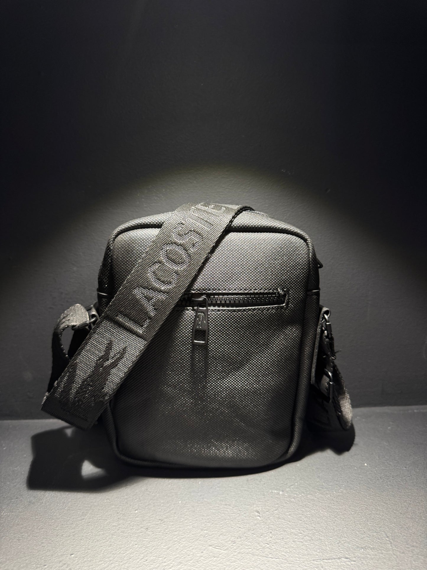 Lacoste Black Leather Bag / Τσαντάκι Μαύρο
