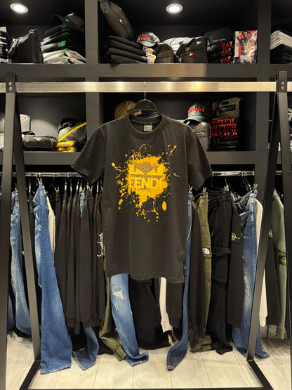 Fendi T-Shirt Devil Eyes Black Κοντομάνικο Μαύρο