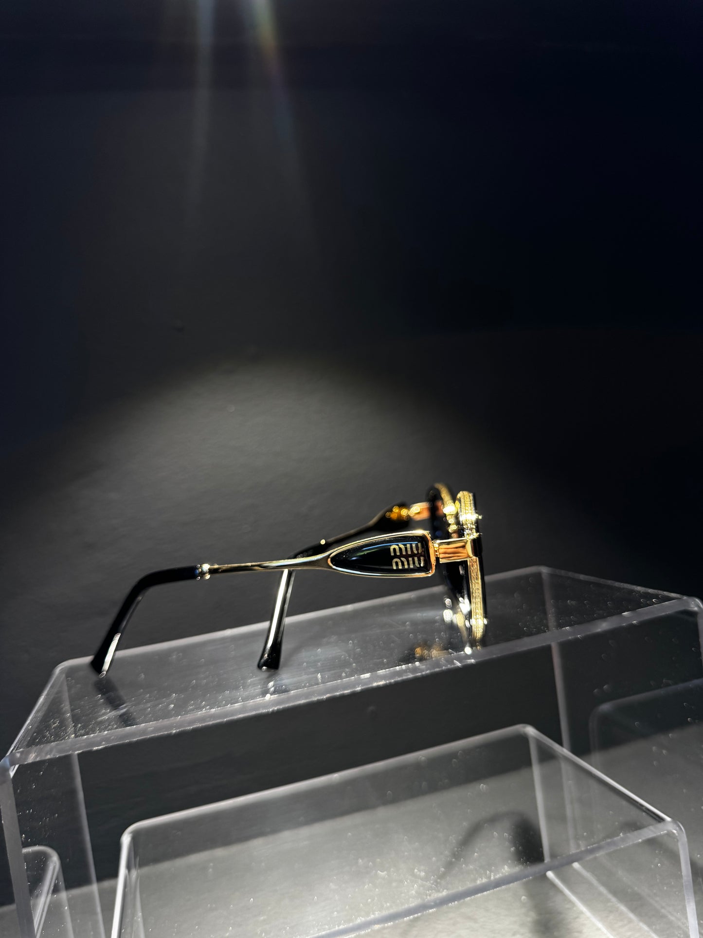 Miu Miu Sunglasses Black x Gold / Μαύρο x Χρυσό