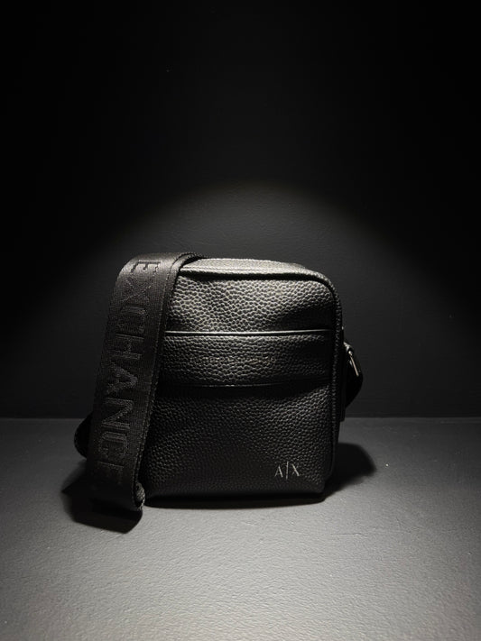 Armani Exchange Black Leather Bag / Τσαντάκι Μαύρο