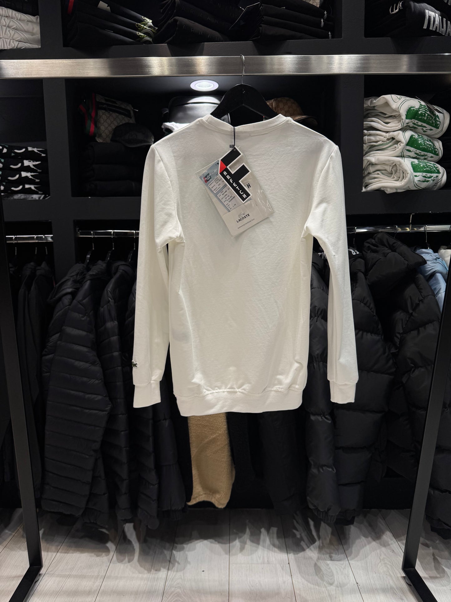 Lacoste Long Sleeve White / Μακρυμάνικο Λευκό