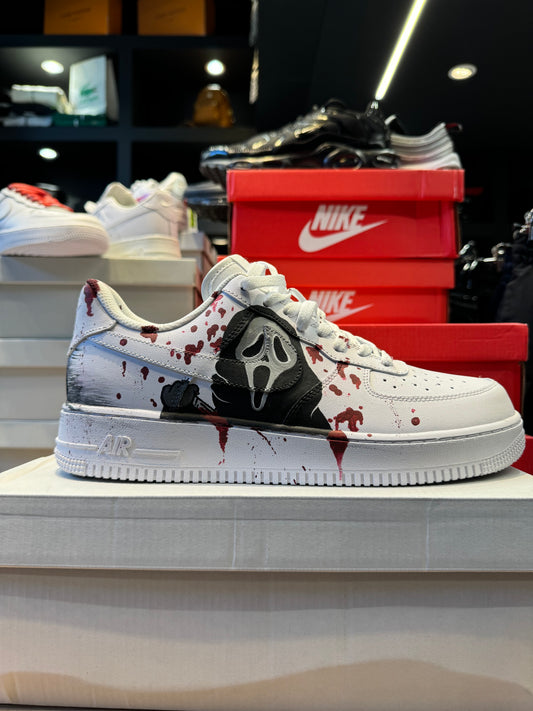 Nike Air Force White x Scream Version Painting